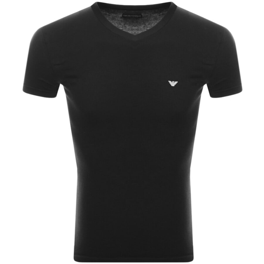 Emporio Armani Lounge Slim Fit T Shirt Black Mainline Menswear Denmark